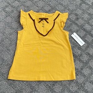 NWT Janie and Jack Mustard Yellow Top